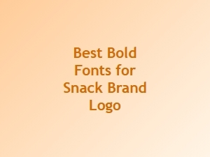 Best Bold Fonts for a Snack Brand Logo
